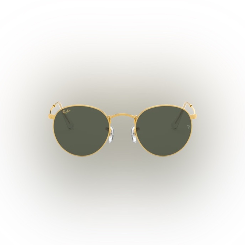 Ray-Ban Gold Round Metal Sunglasses Green Lenses RB3447 Unisex NEW - Picture 6 of 6